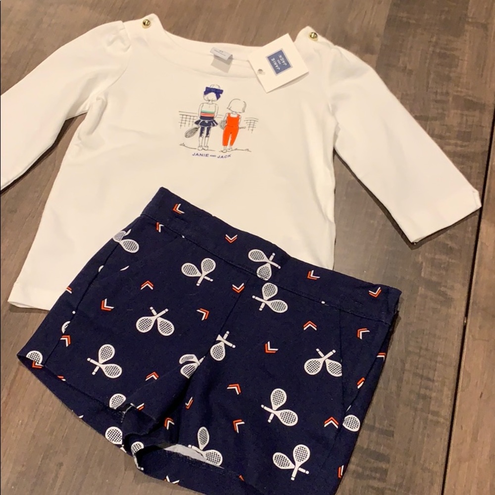 Janie and Jack Set, Top 2T, Bottoms 18-24 months
